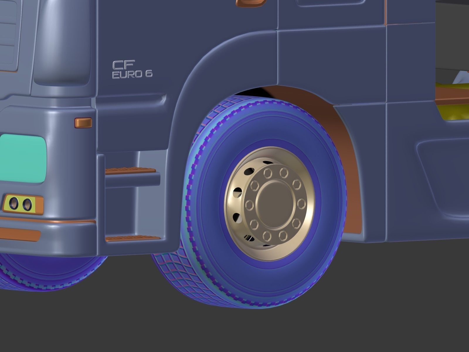 Generic Tipping Trailer - Transfer Dump - Heavy Truck 3D model_8