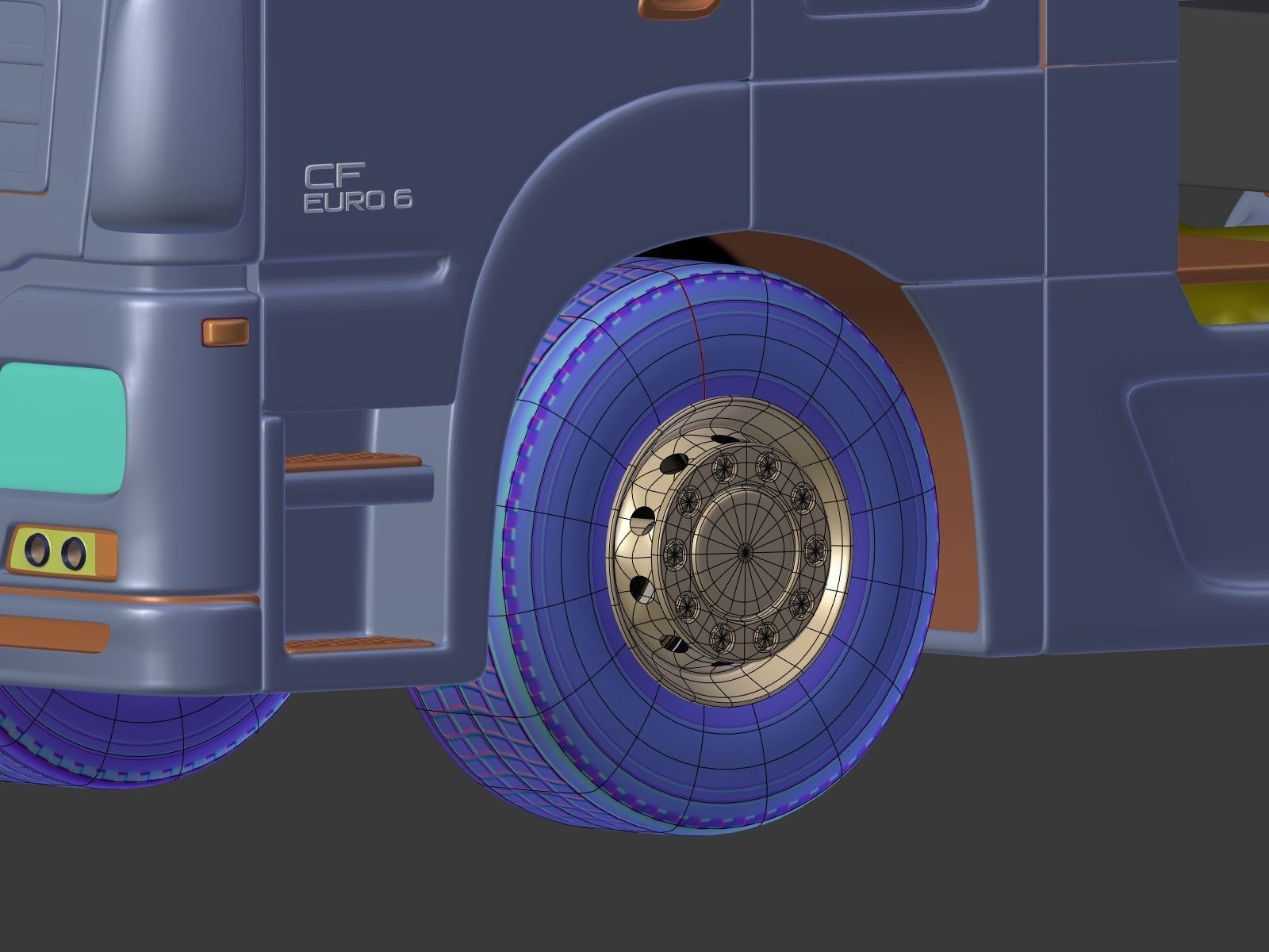 Generic Tipping Trailer - Transfer Dump - Heavy Truck 3D model_9