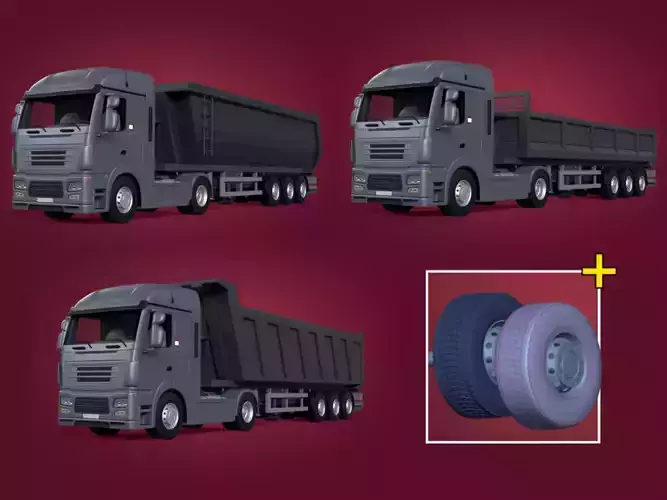 Generic Tipping Trailer Collection - Transfer Dump - Heavy Truck