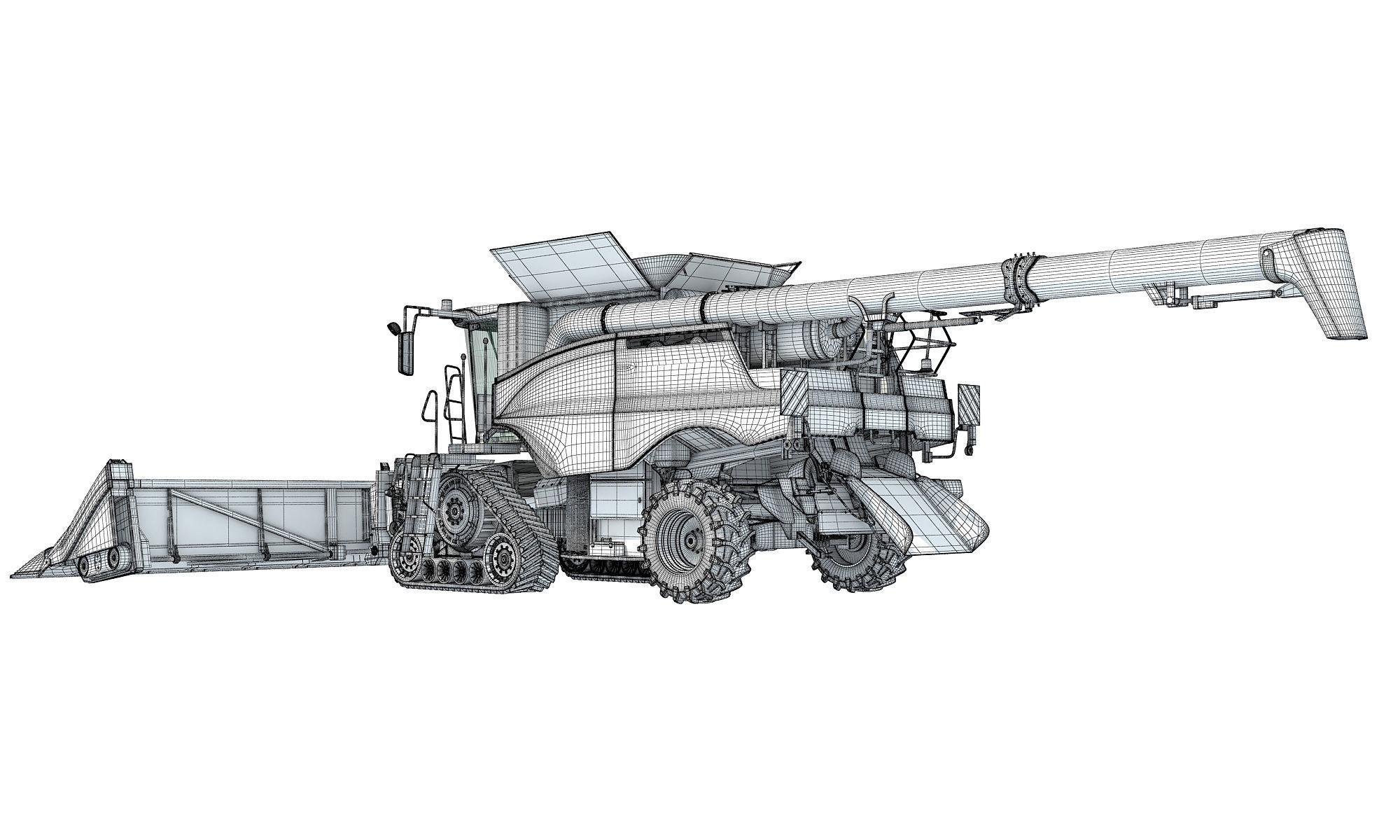 Combine Harvester 2020 3D model_17