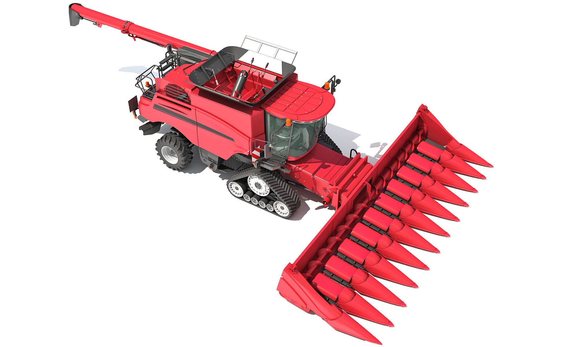 Combine Harvester 2020 3D model_9