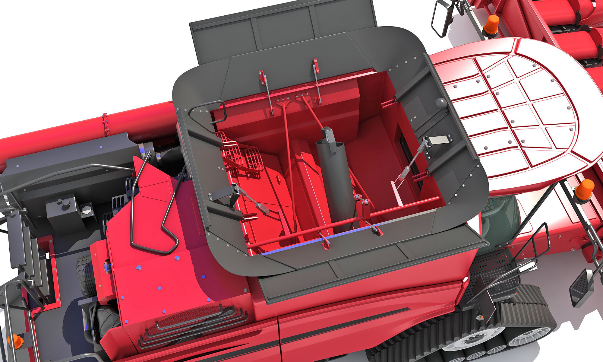 Combine Harvester 2020 3D model_15