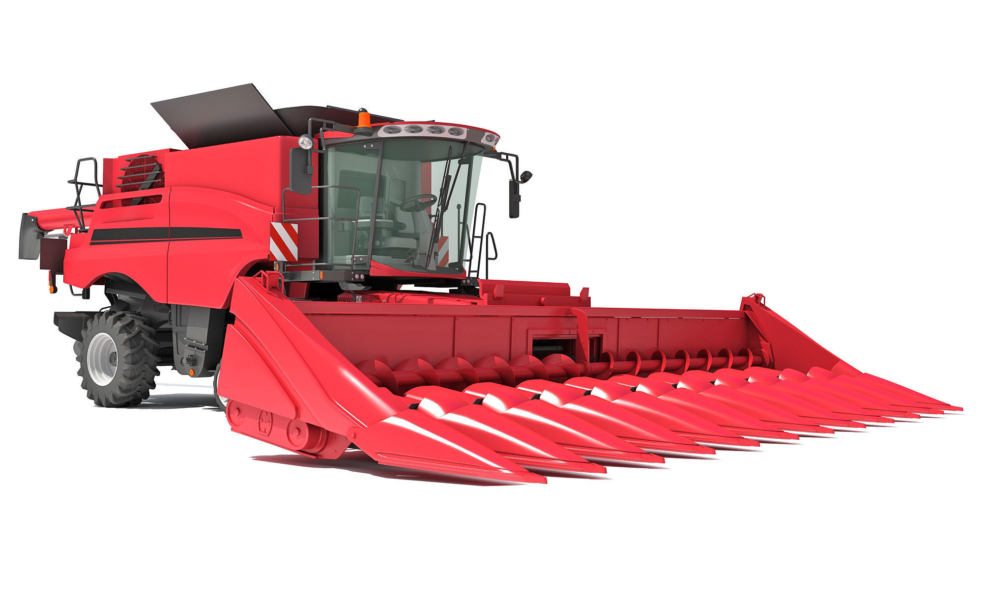 Combine Harvester 2020 3D model_8