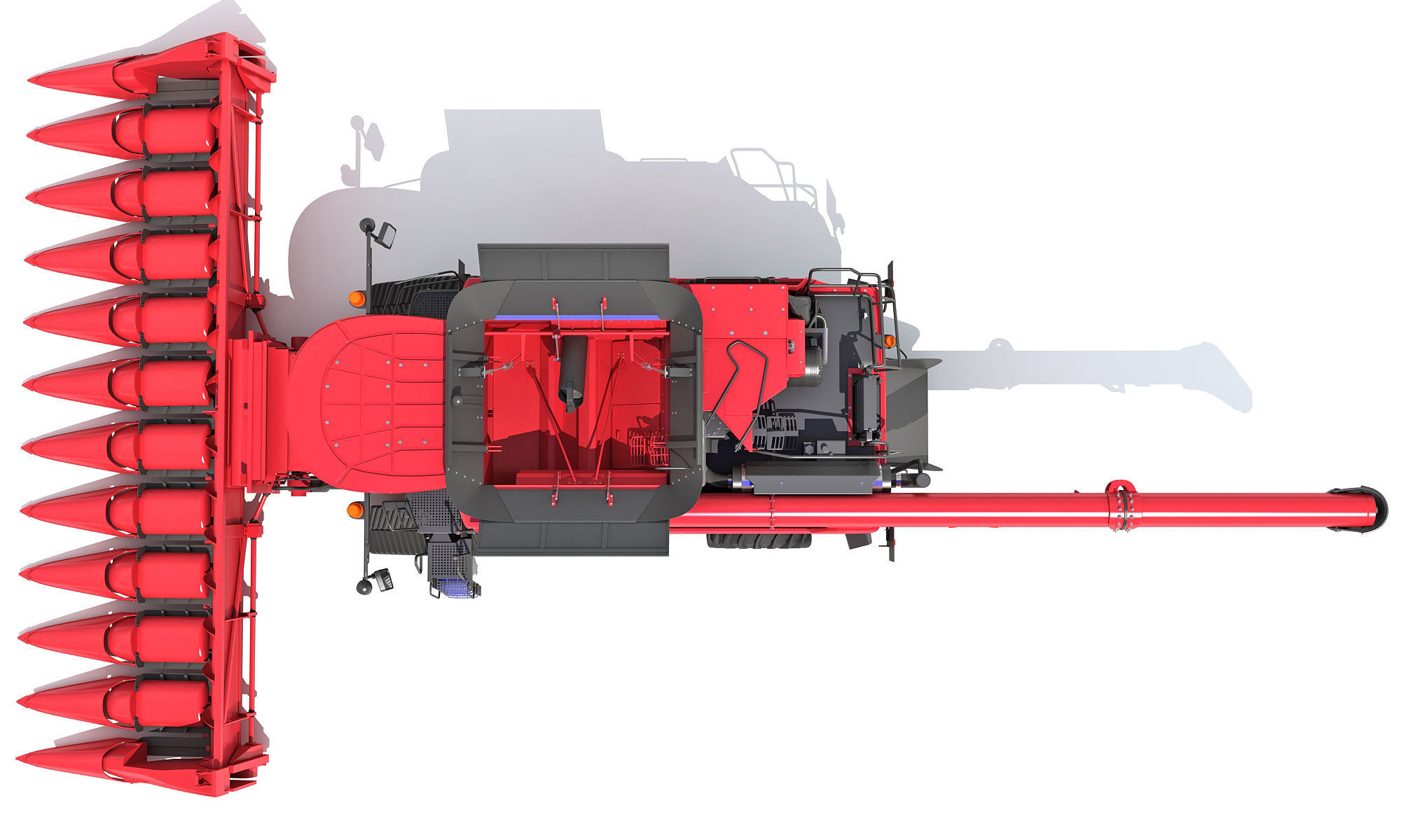 Combine Harvester 2020 3D model_12