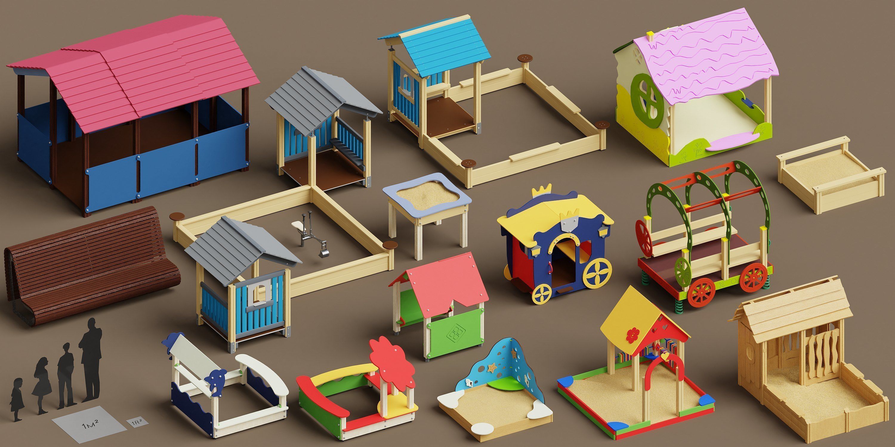 AD Playgrounds Low-poly 3D model_4