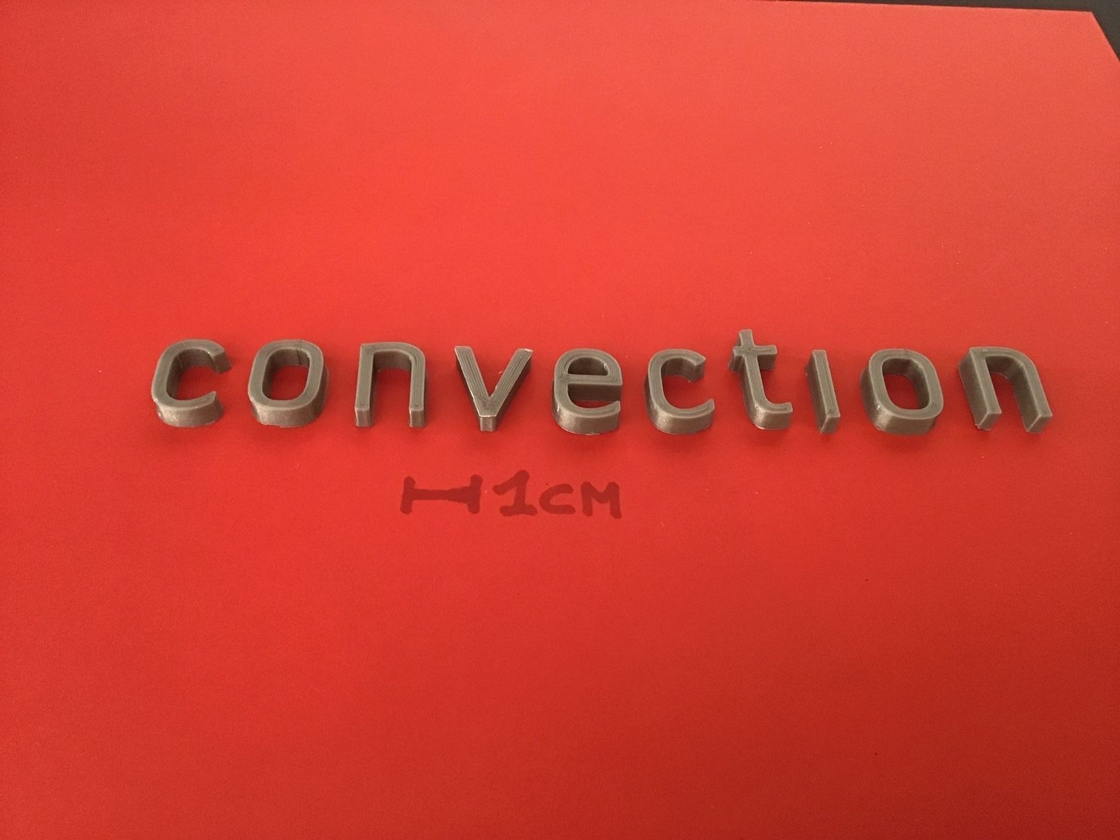 CONVECTION Font  uppercase and lowercase 3D Letters STL FILE 3D print model_3