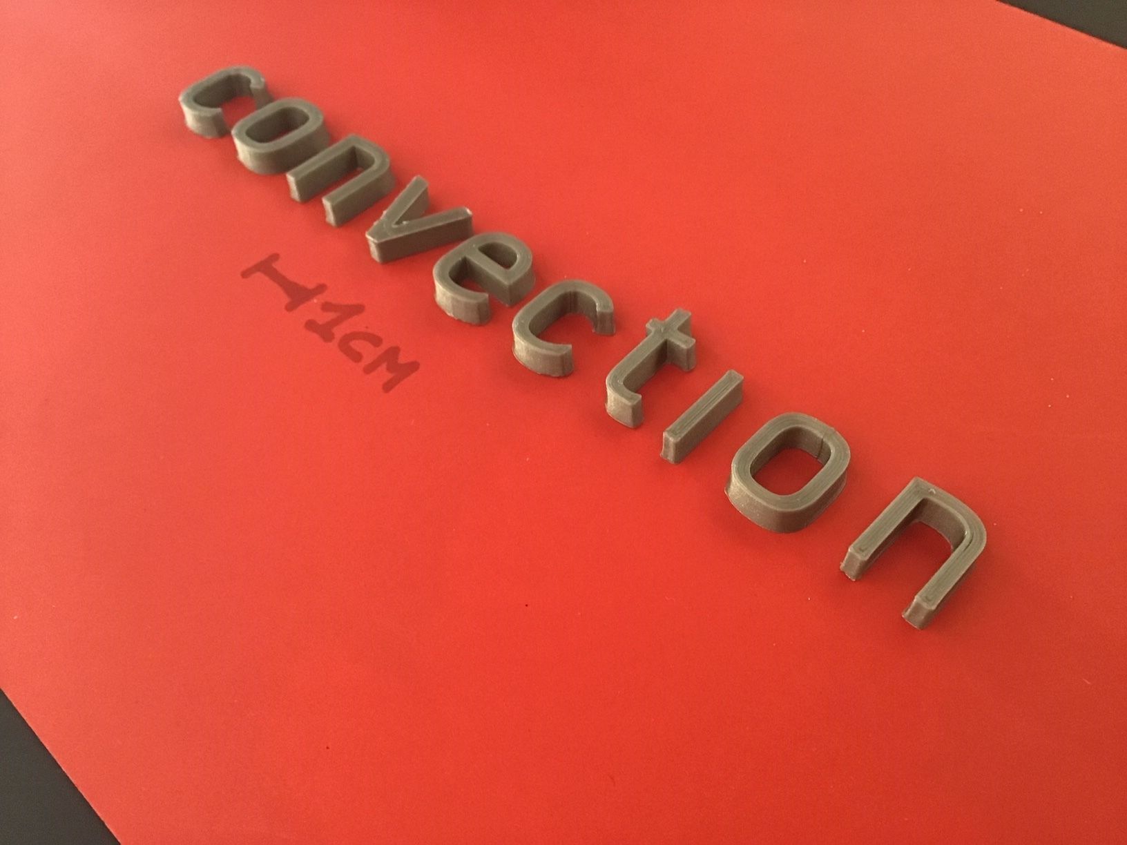 CONVECTION Font  uppercase and lowercase 3D Letters STL FILE 3D print model_4