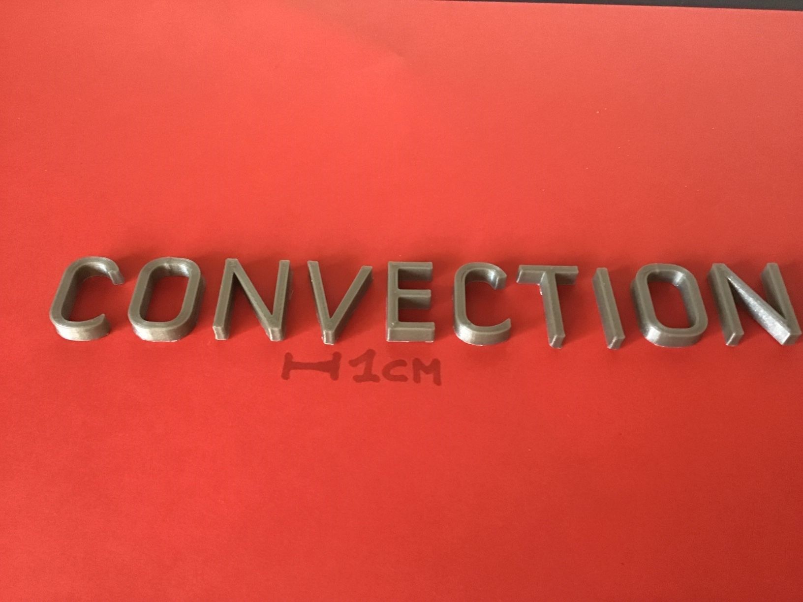 CONVECTION Font  uppercase and lowercase 3D Letters STL FILE 3D print model_6