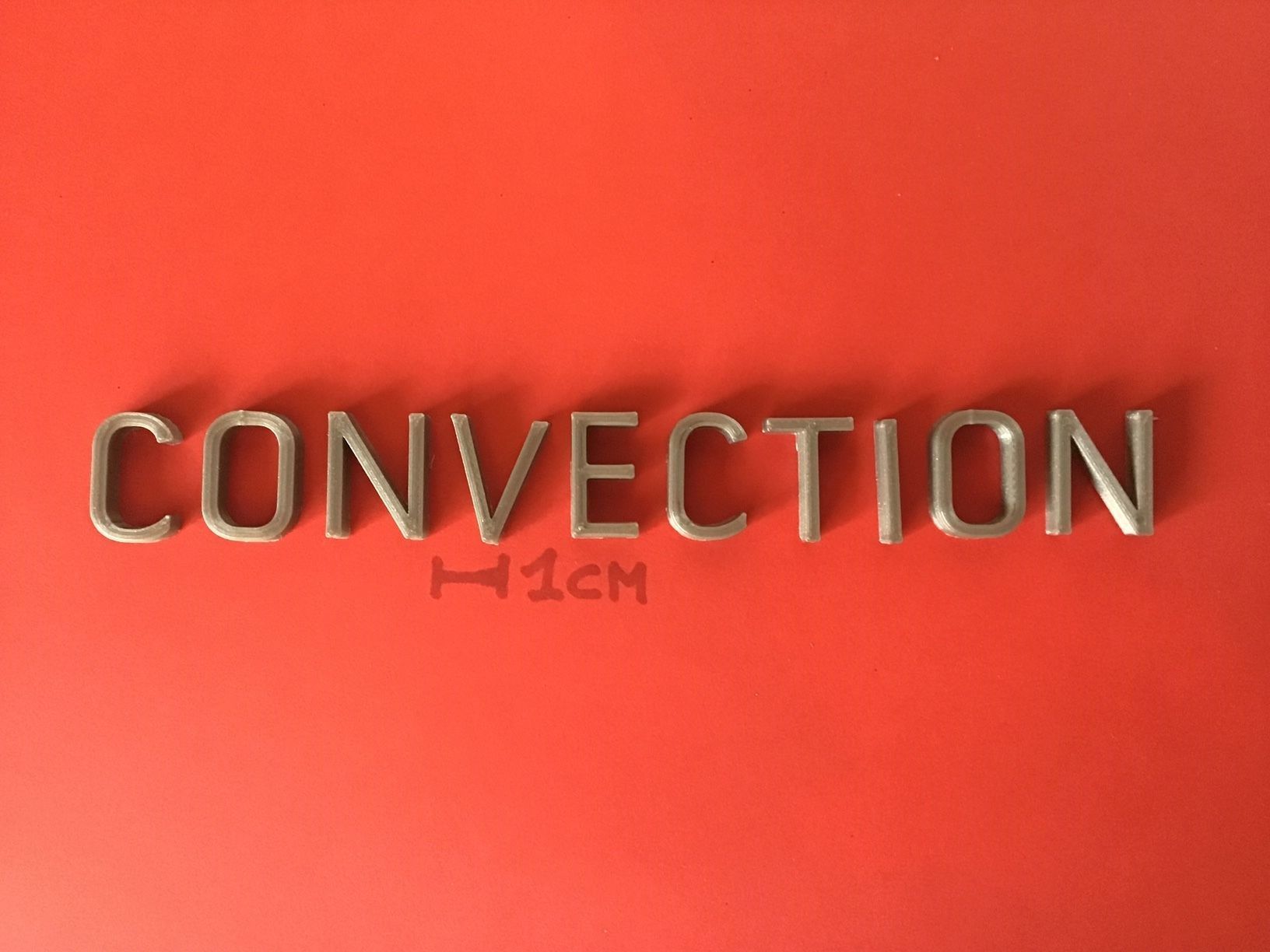 CONVECTION Font  uppercase and lowercase 3D Letters STL FILE 3D print model_5