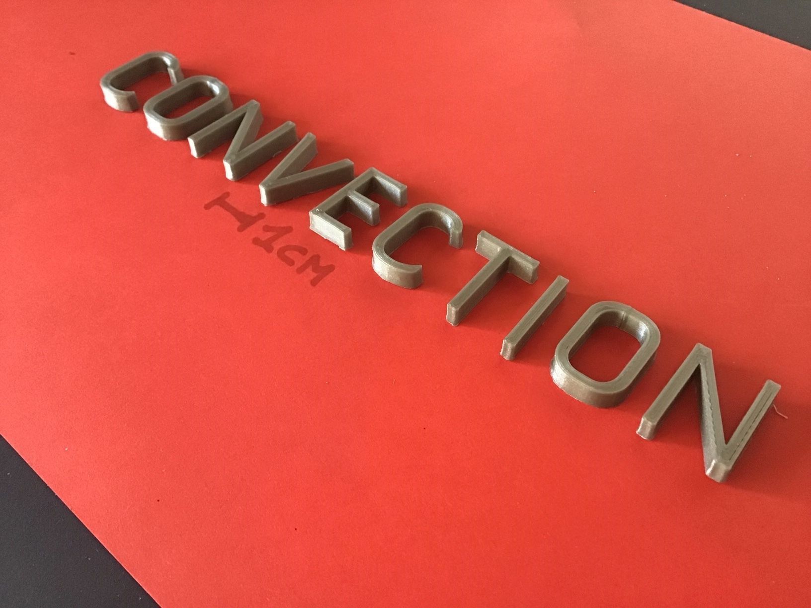 CONVECTION Font  uppercase and lowercase 3D Letters STL FILE 3D print model_7