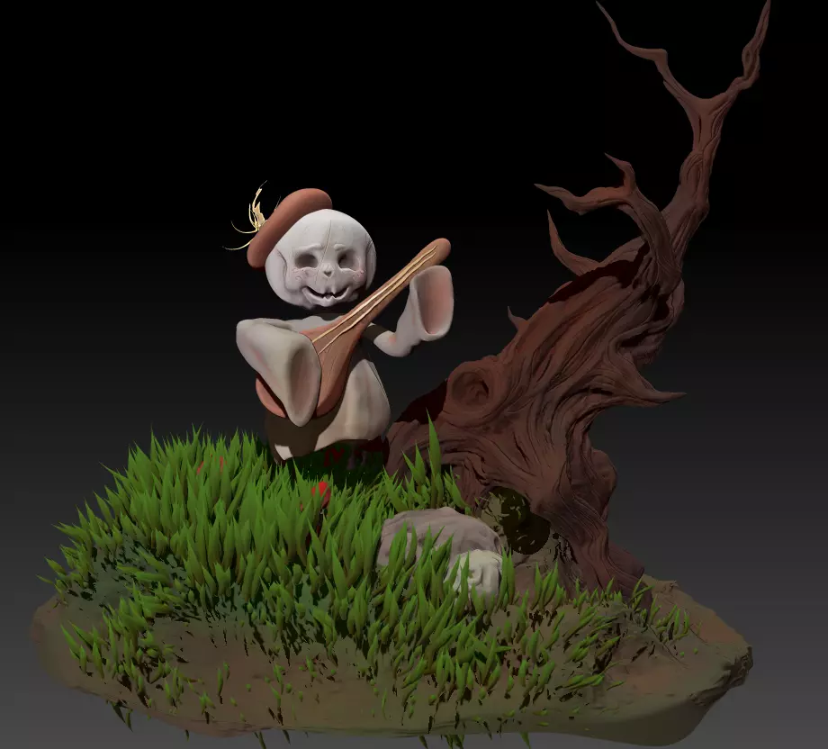 Sweet dead mandolin 3D model