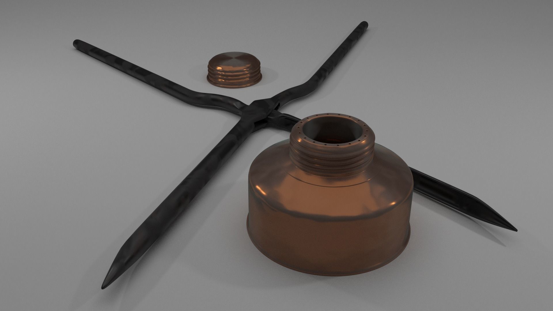 Old type curler 3D model_2