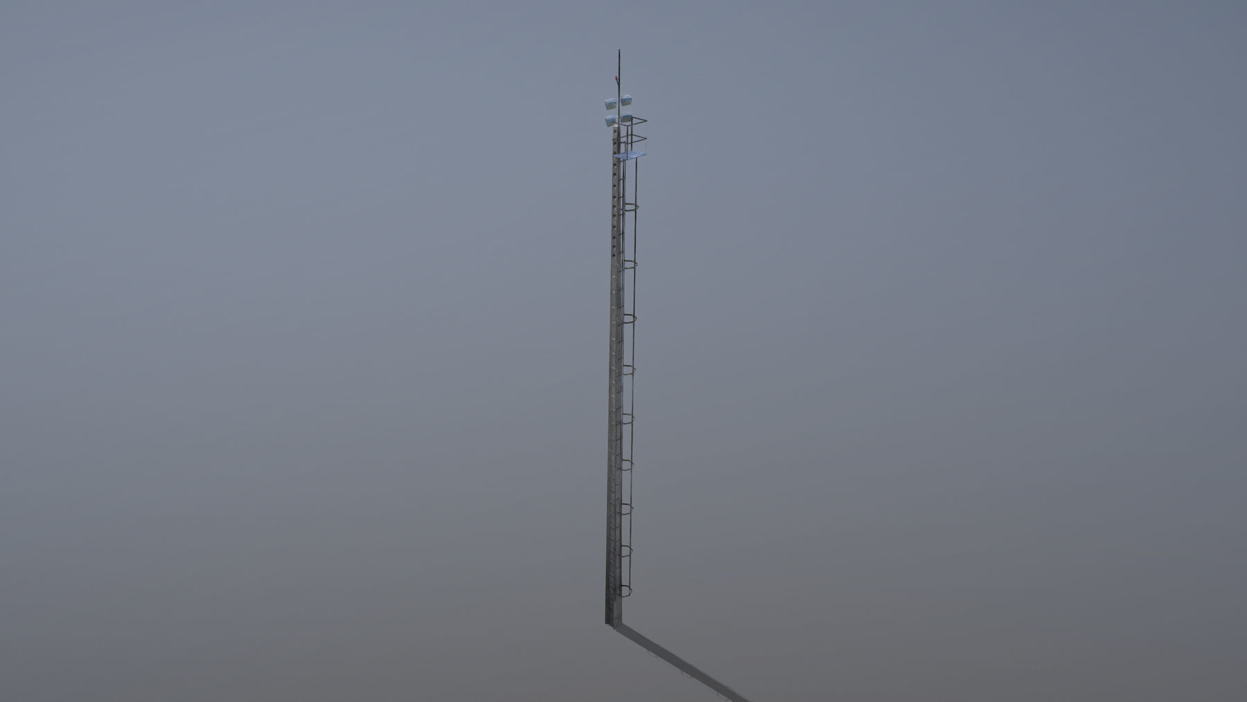 MilitaryBase PortoVelho MastLighting Low-poly 3D model_3