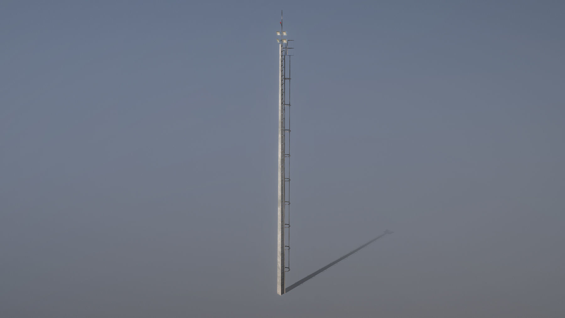 MilitaryBase PortoVelho MastLighting Low-poly 3D model_9