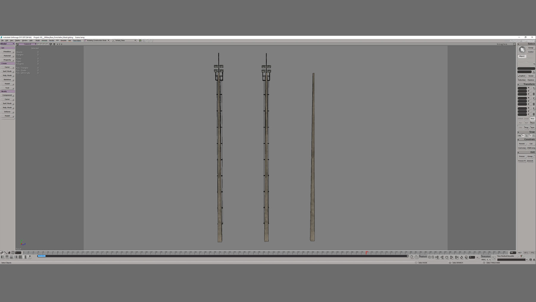 MilitaryBase PortoVelho MastLighting Low-poly 3D model_15