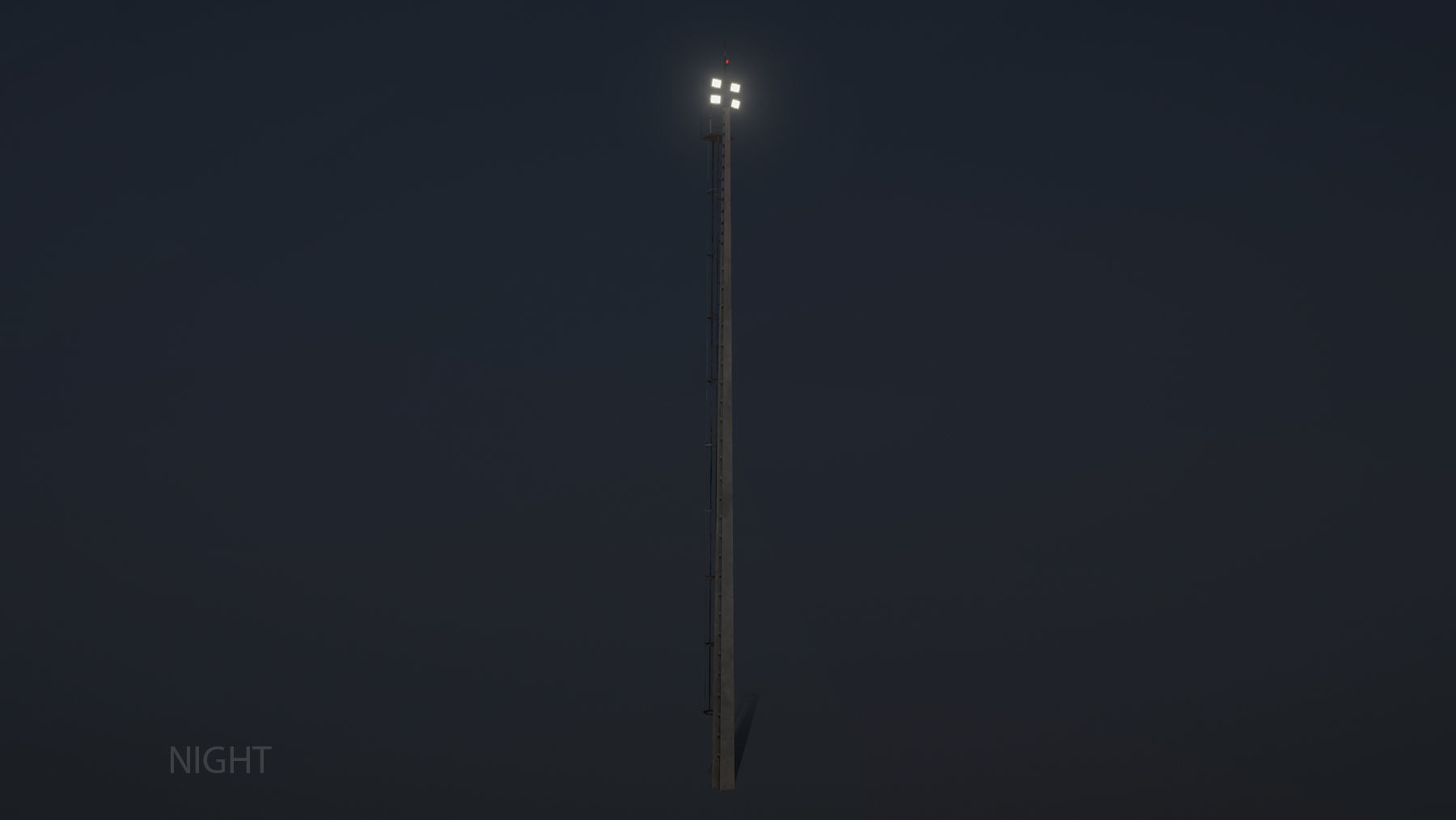 MilitaryBase PortoVelho MastLighting Low-poly 3D model_12