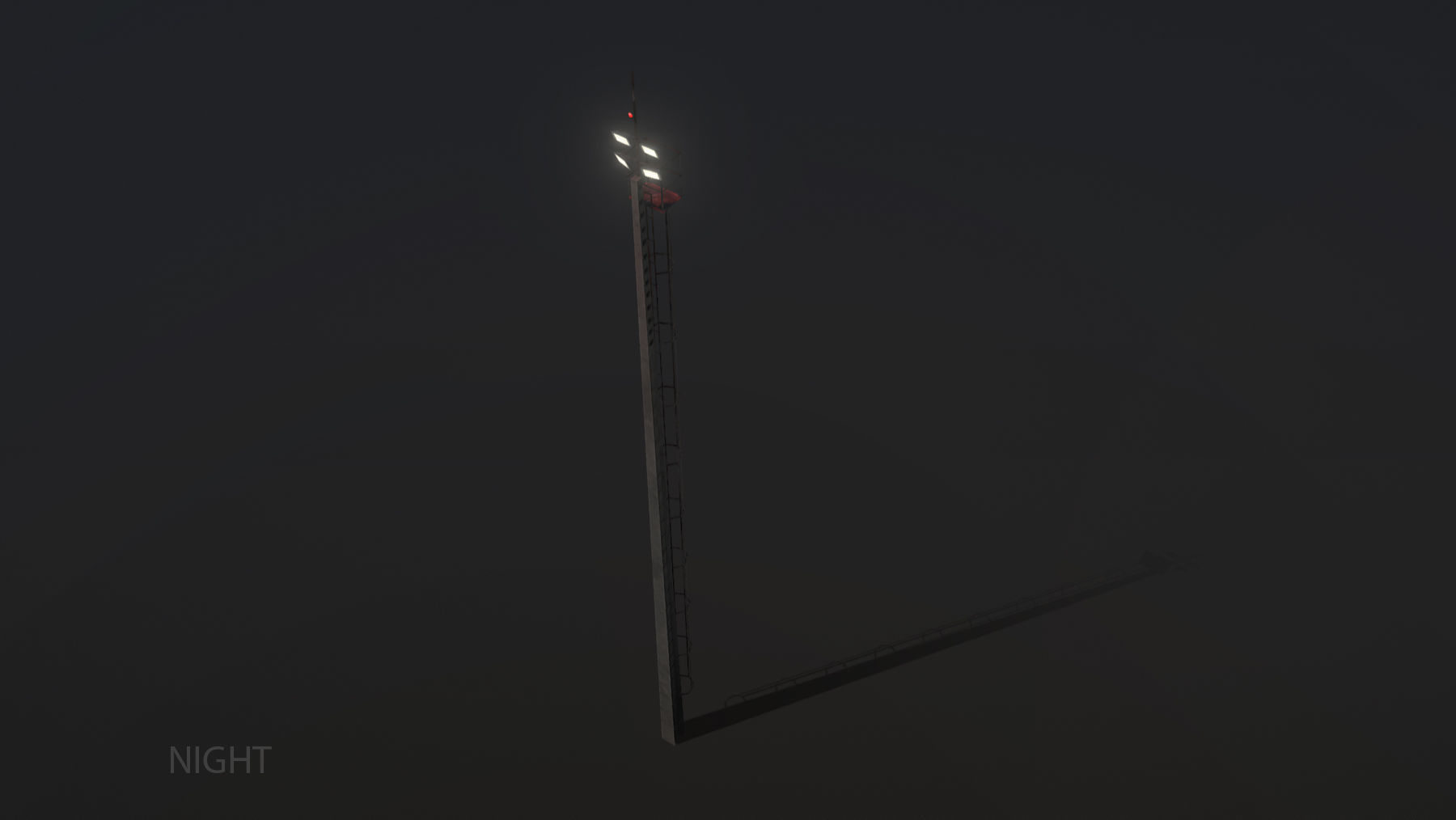 MilitaryBase PortoVelho MastLighting Low-poly 3D model_14