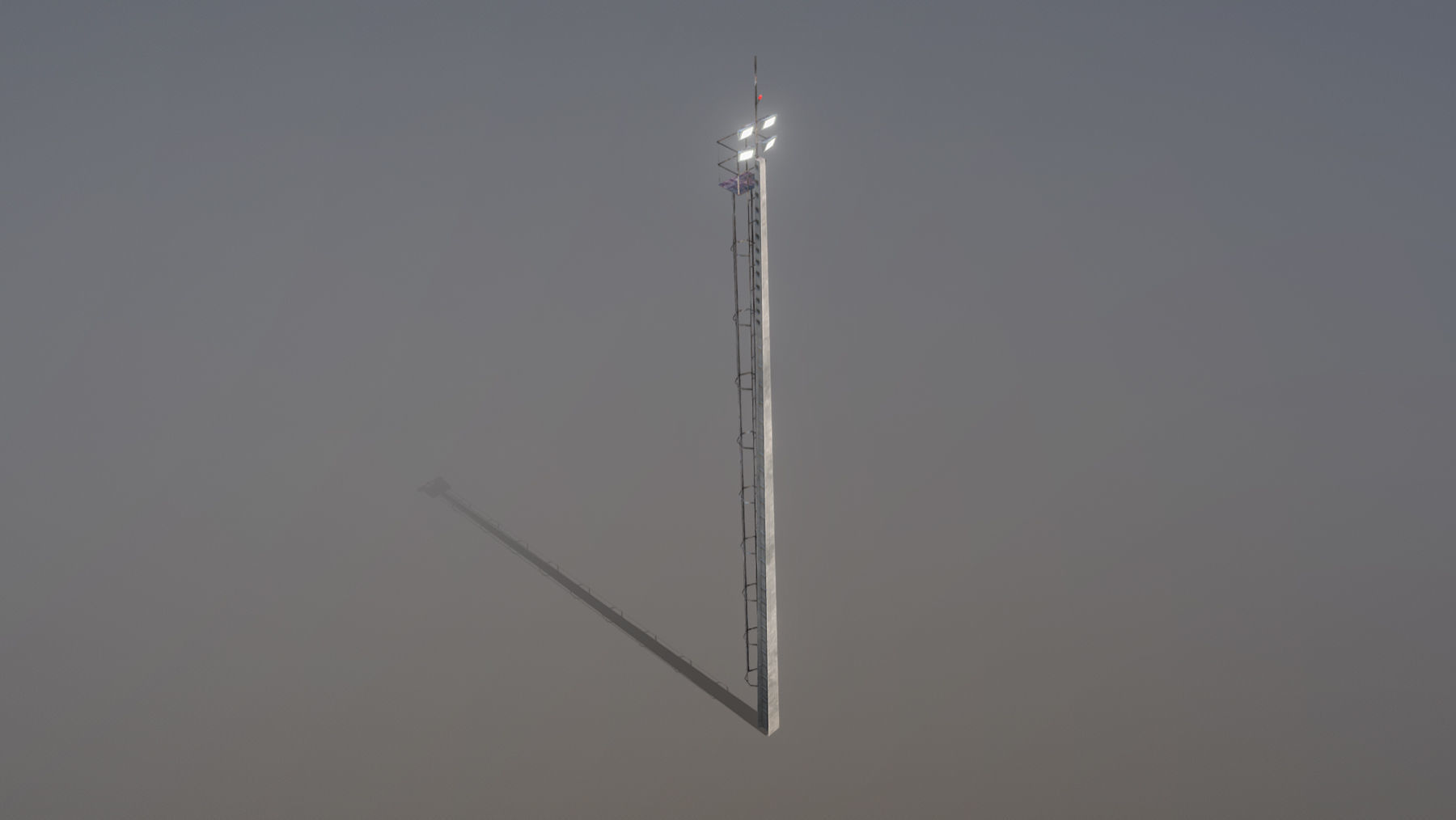 MilitaryBase PortoVelho MastLighting Low-poly 3D model_8