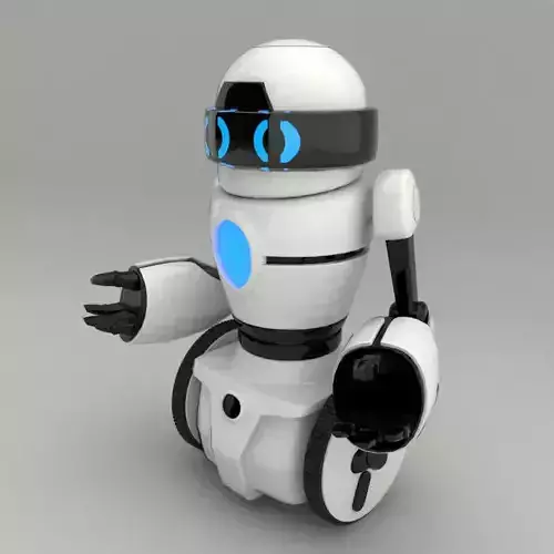 Two Wheels Robot Model Low-poly 3D model