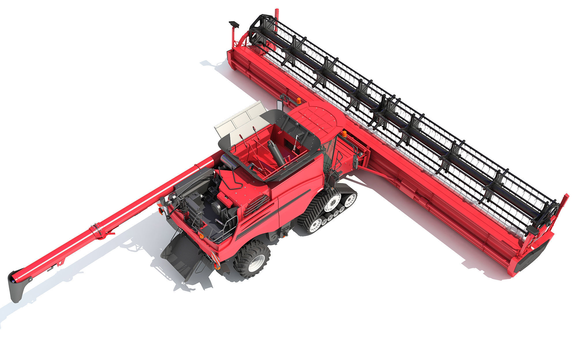Combine Harvester 2020 3D model_6