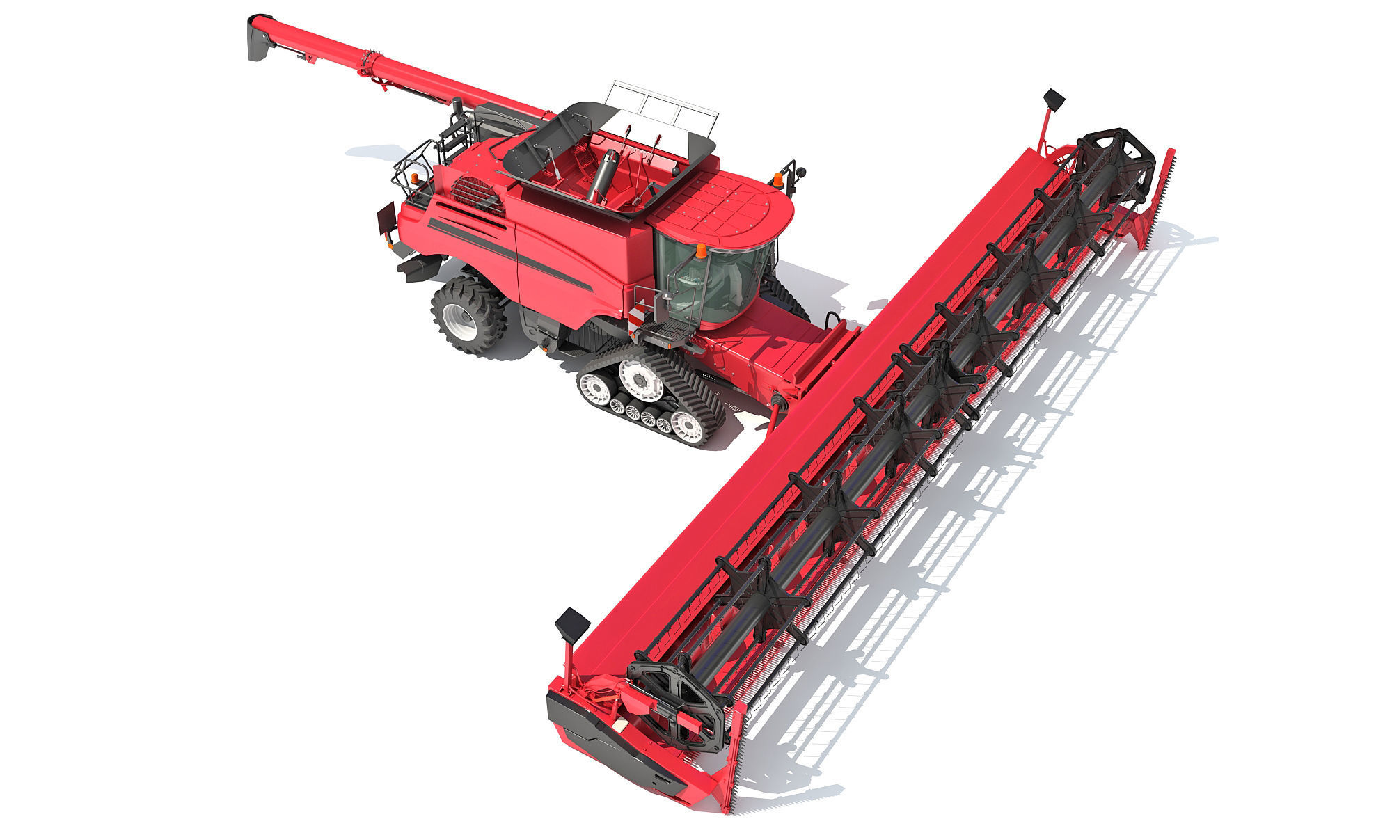Combine Harvester 2020 3D model_9