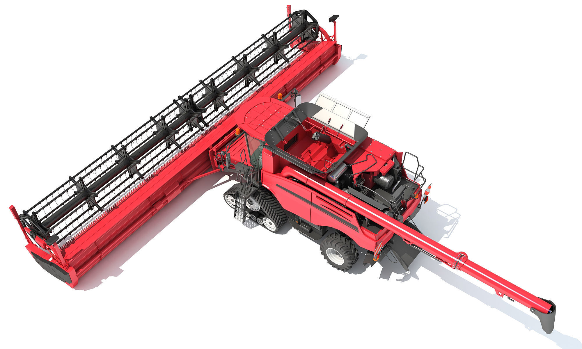 Combine Harvester 2020 3D model_3