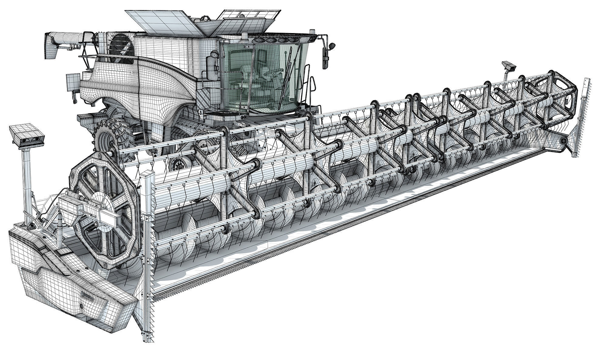 Combine Harvester 2020 3D model_20