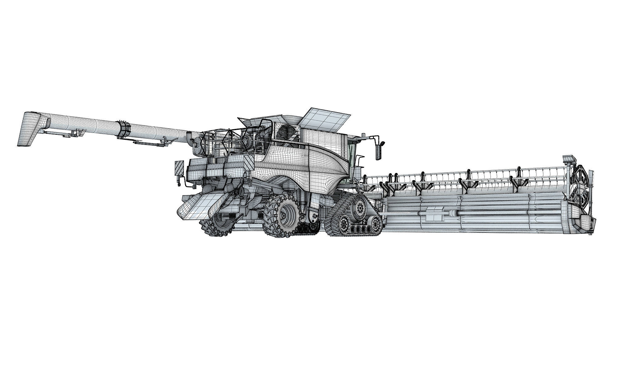 Combine Harvester 2020 3D model_18