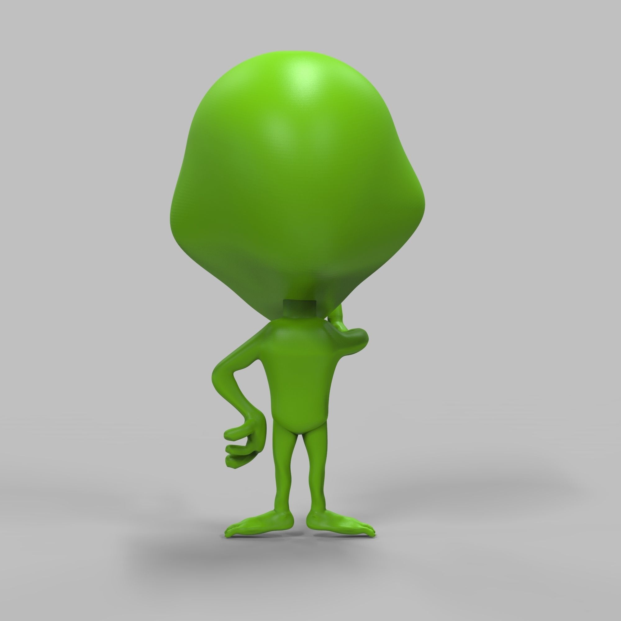 Alien Figurine for 3D Printing 3D print model_2