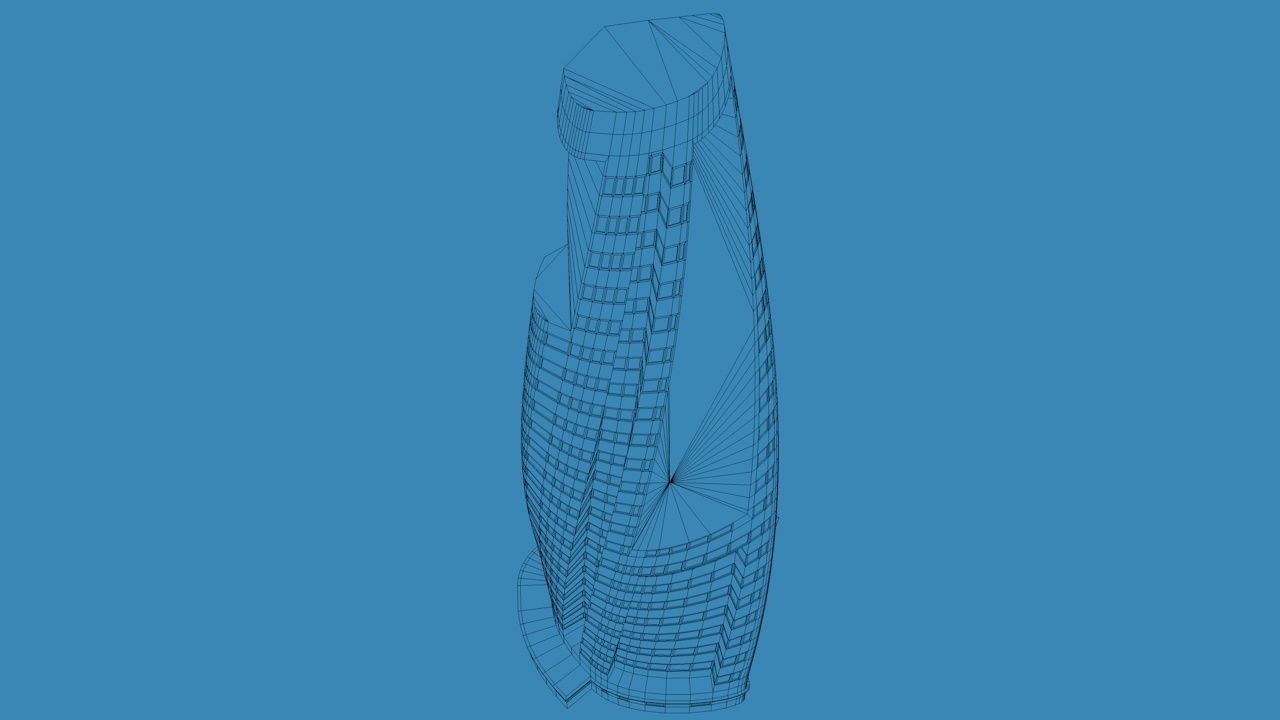 Skyscraper 3D model_6