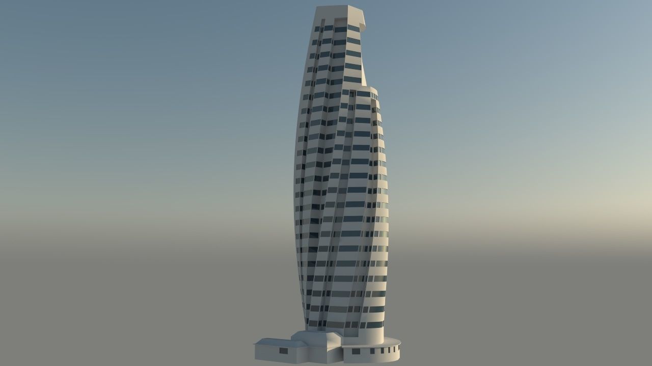 Skyscraper 3D model_1