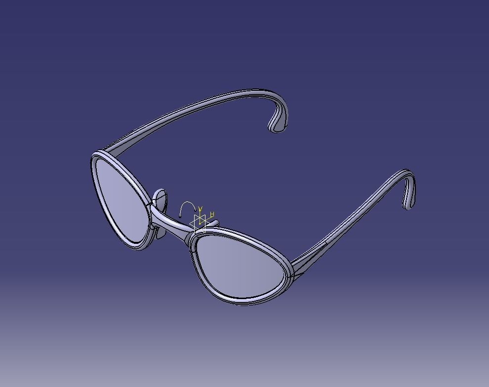 Kids Sun glass 3D print model_13