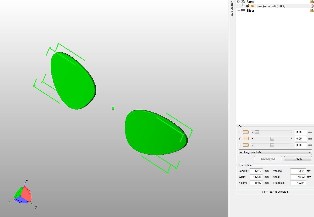Kids Sun glass 3D print model_10