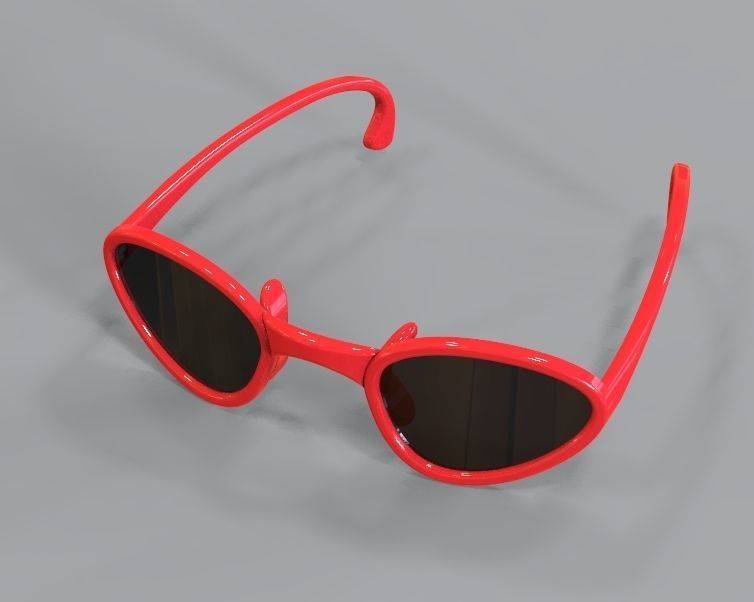Kids Sun glass 3D print model_2
