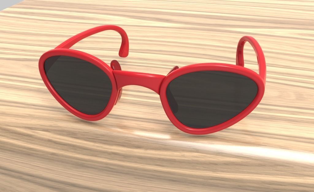 Kids Sun glass 3D print model_8