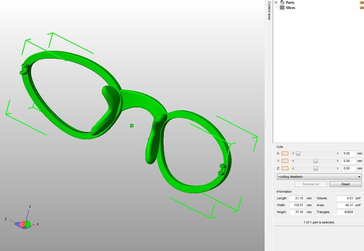 Kids Sun glass 3D print model_6