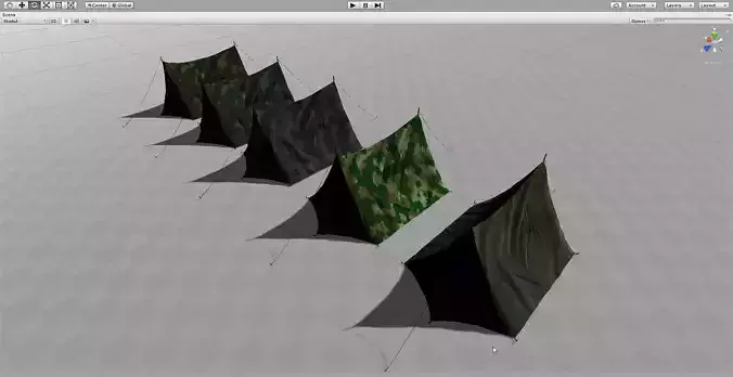 Camp - Military hideout summer tents