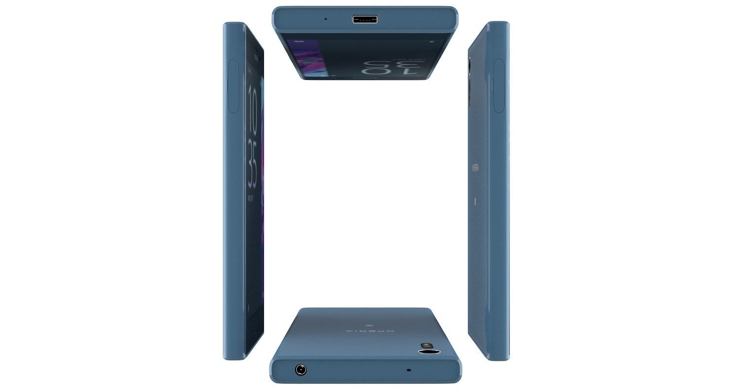 Sony Xperia XZ Forest blue 3D model_13