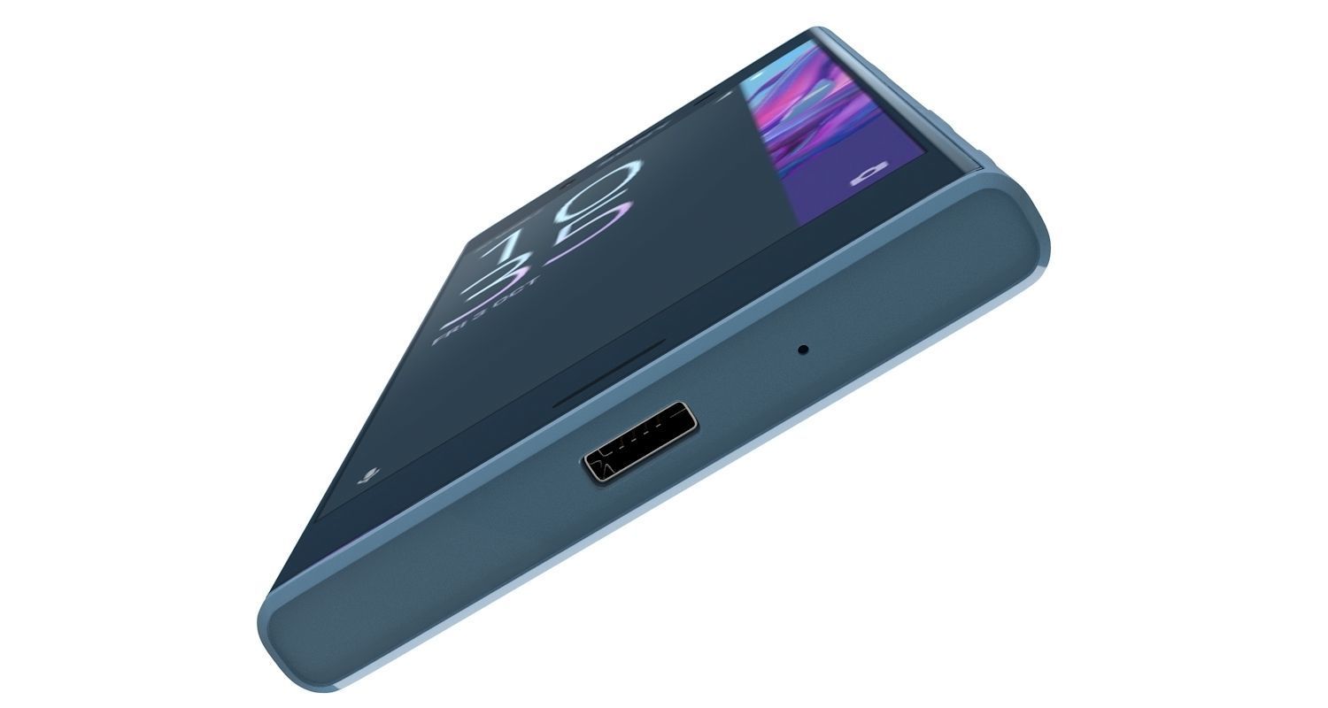 Sony Xperia XZ Forest blue 3D model_15