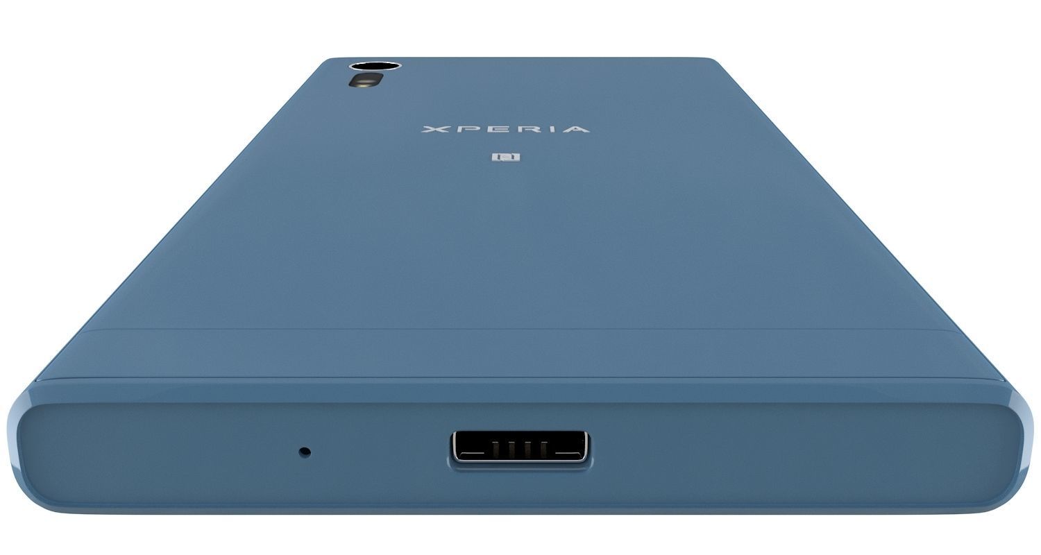 Sony Xperia XZ Forest blue 3D model_10
