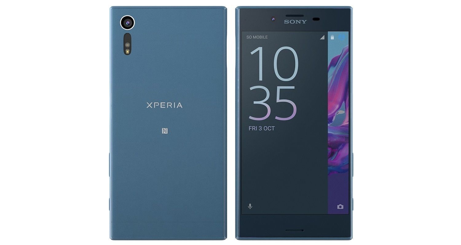 Sony Xperia XZ Forest blue 3D model_4