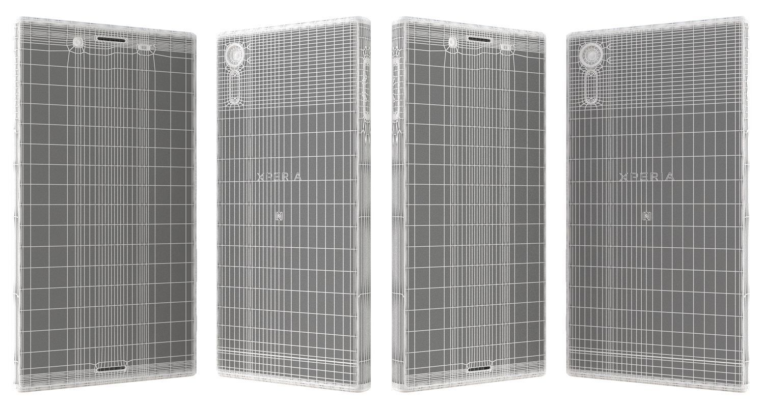 Sony Xperia XZ Forest blue 3D model_17