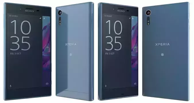 Sony Xperia XZ Forest blue 3D model
