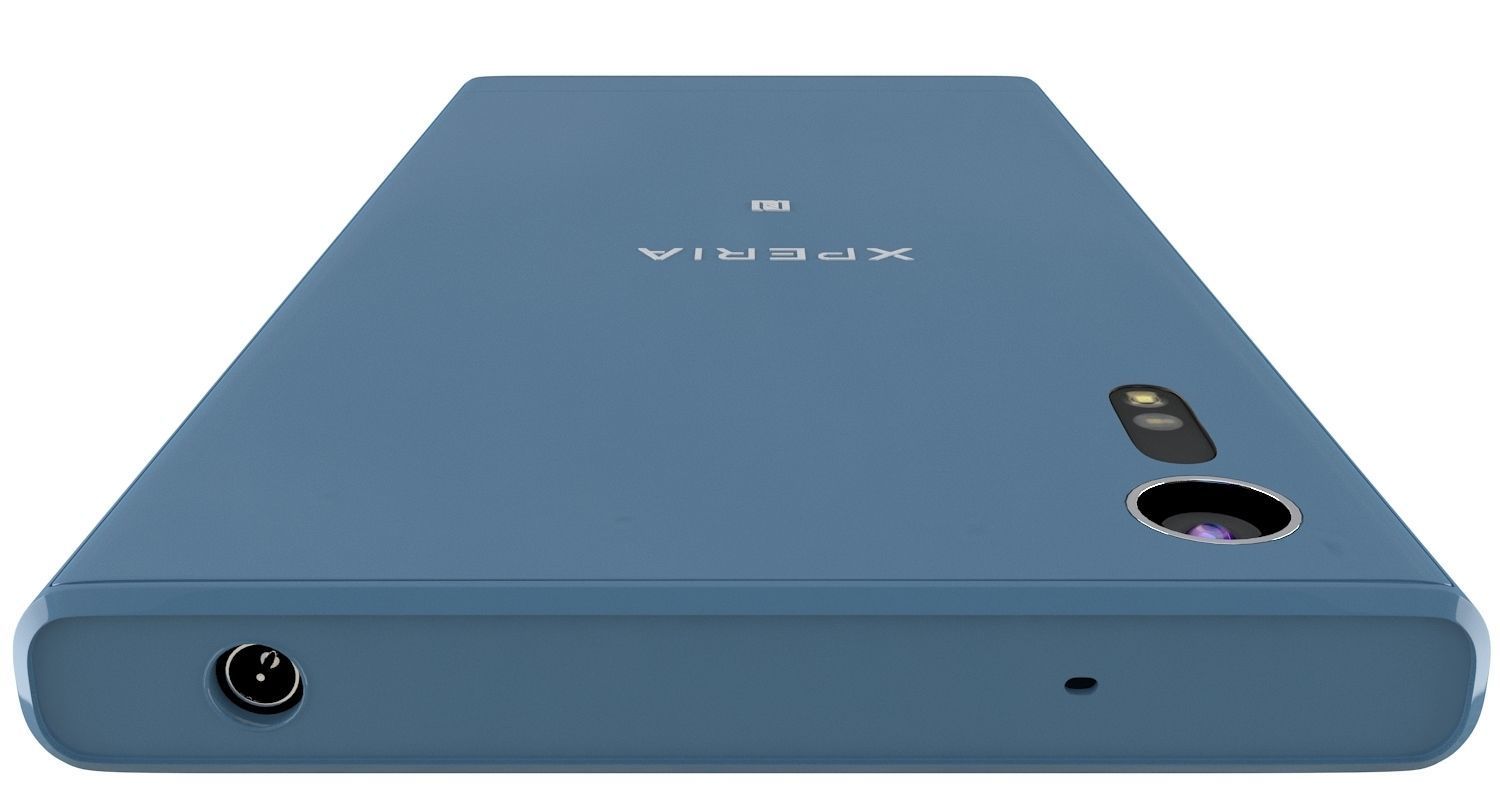 Sony Xperia XZ Forest blue 3D model_9