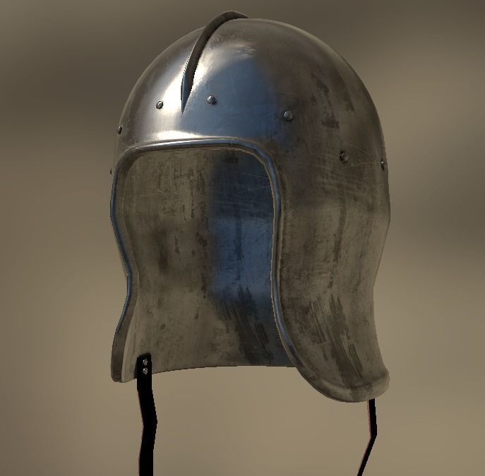 Celata Helmet Low-poly 3D model_10