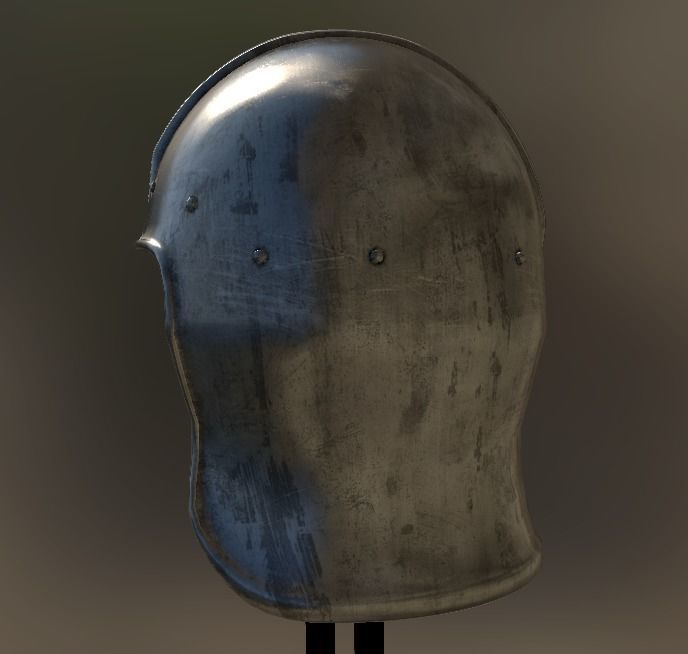 Celata Helmet Low-poly 3D model_3
