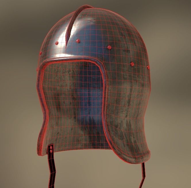 Celata Helmet Low-poly 3D model_11