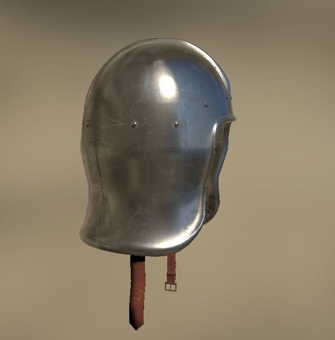 Celata Helmet Low-poly 3D model_5