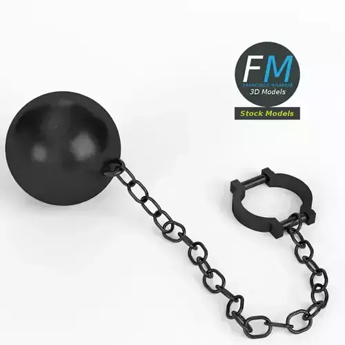Ball and chain with shackle