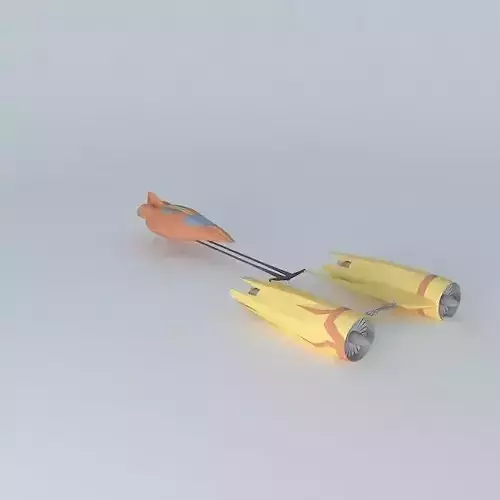 Pod Shuttle Racer Free 3D model